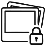 Private photo album icon
